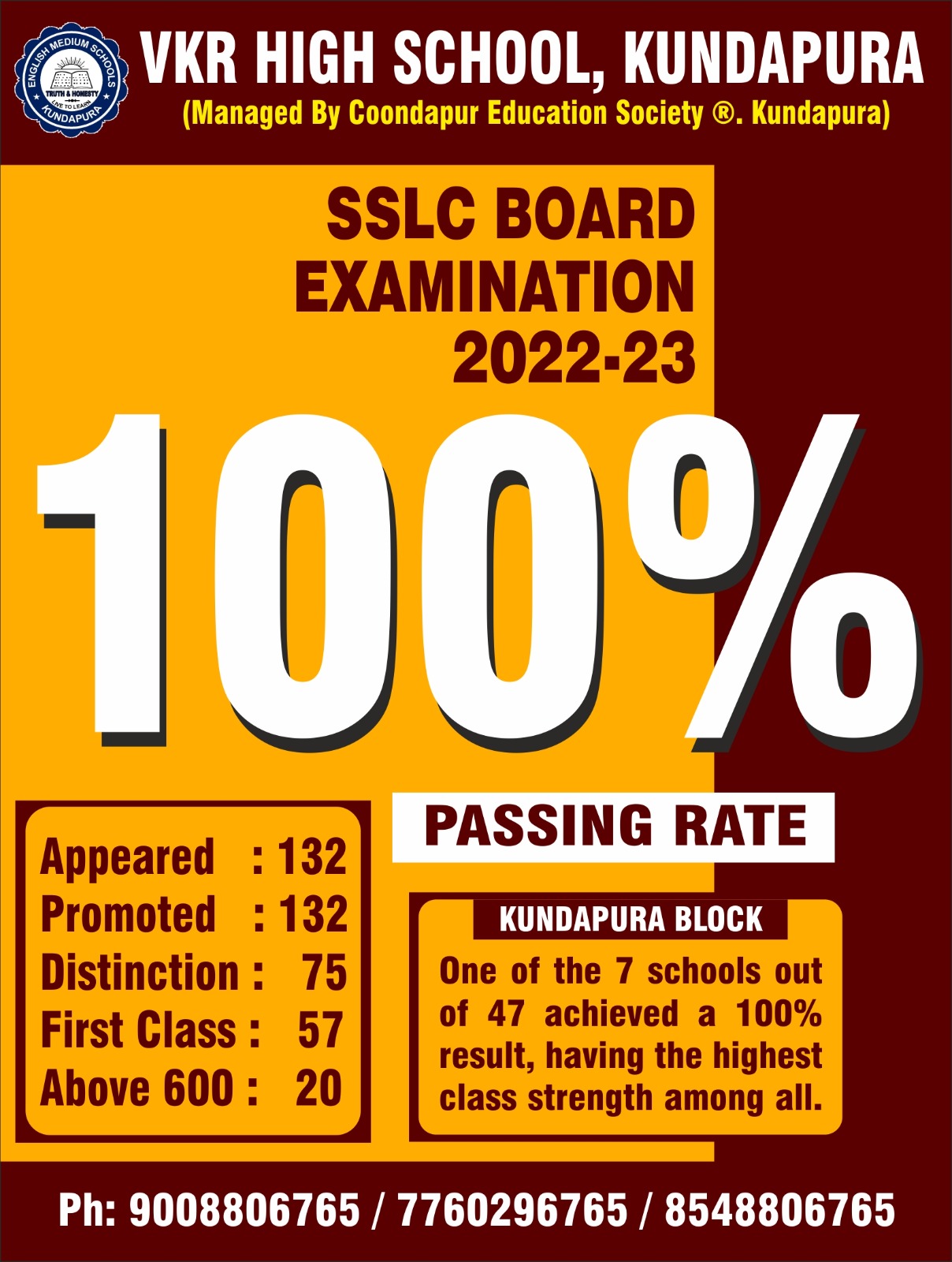 H.M.M and V.K.R student achievement